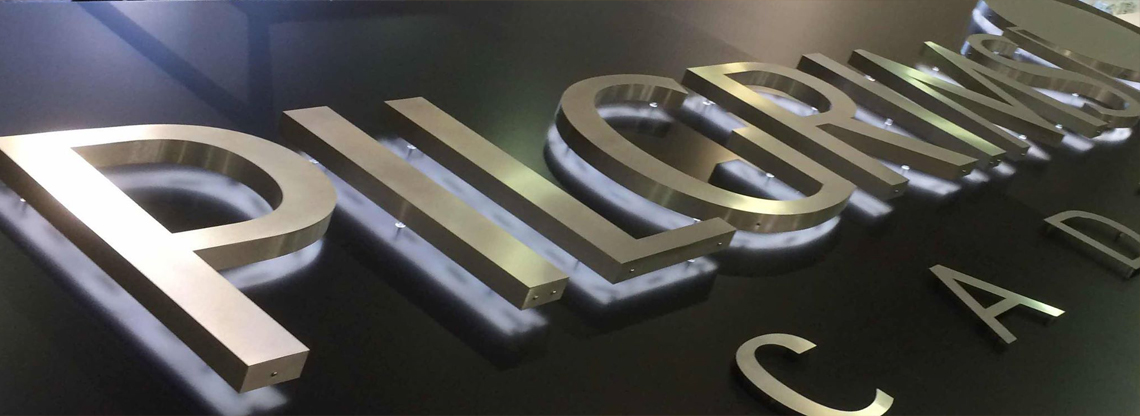 Metal Office Logo signs